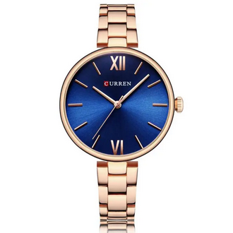 CURREN 9017 Stainless Steel Analog Watch For Women